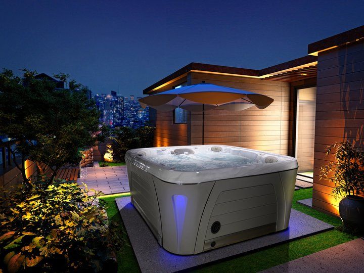 на четыре человекахместный гидромассажный бассейн Hydropool Serenity 4500 203х203 на четыре человека ФОТО