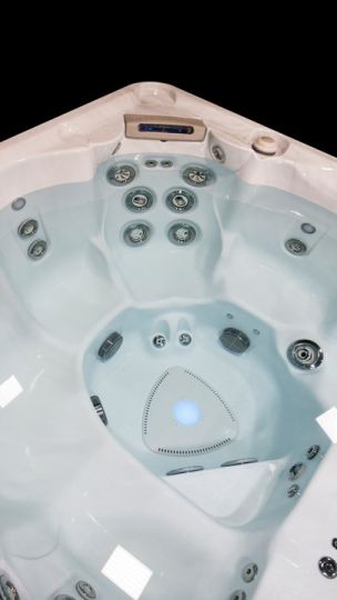 СПА бассейн с гидромассажем Hydropool Self Cleaning 670 Platinum 213х213 на шесть человек схема 3